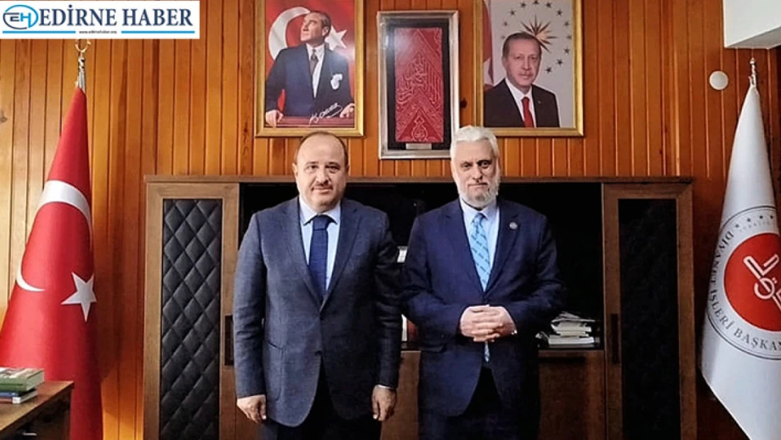 Bulgaristan Başmüftüsü Aliş'ten Edirne Müftülüğüne ziyaret