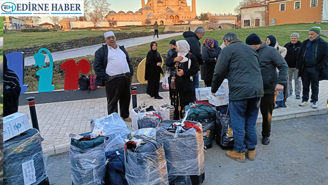 Edirneli umreciler kutsal topraklardan döndü