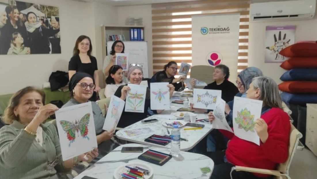 Kadın Danışma Merkezinde düzenlenen atölyelerde eğitim verildi