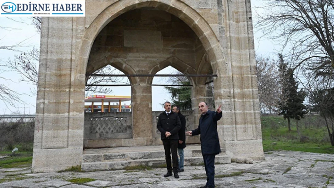 Seferşah Köprüsü'nün kalıntılarının bulunduğu alan ok meydanı ve yağlı güreş sahası olacak