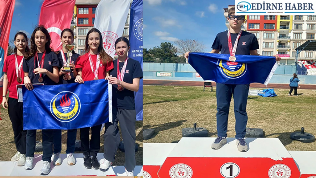 TED Edirne Koleji’nden atletizm başarısı