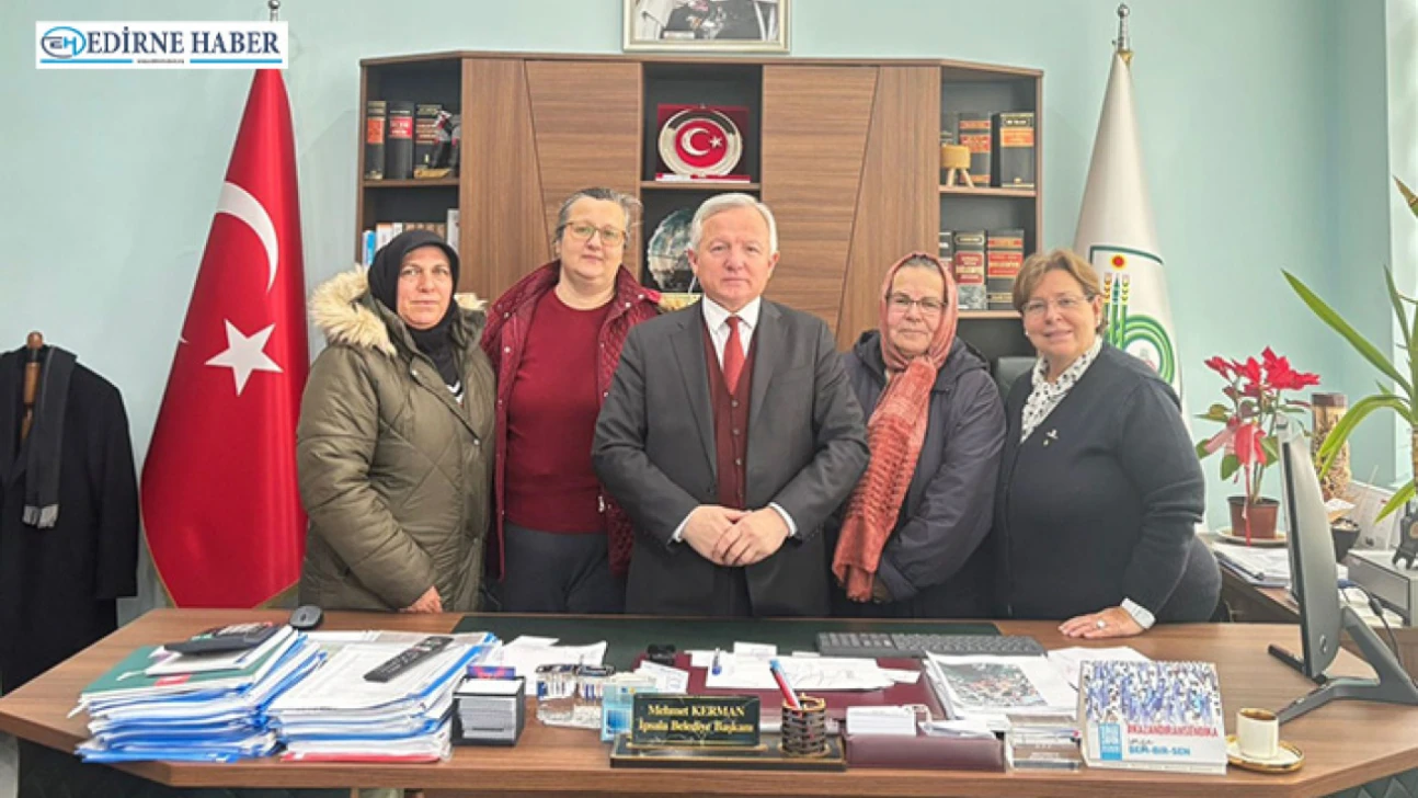 Yaptıkları çalışmalar hakkında Başkan Kerman'a bilgi verdiler