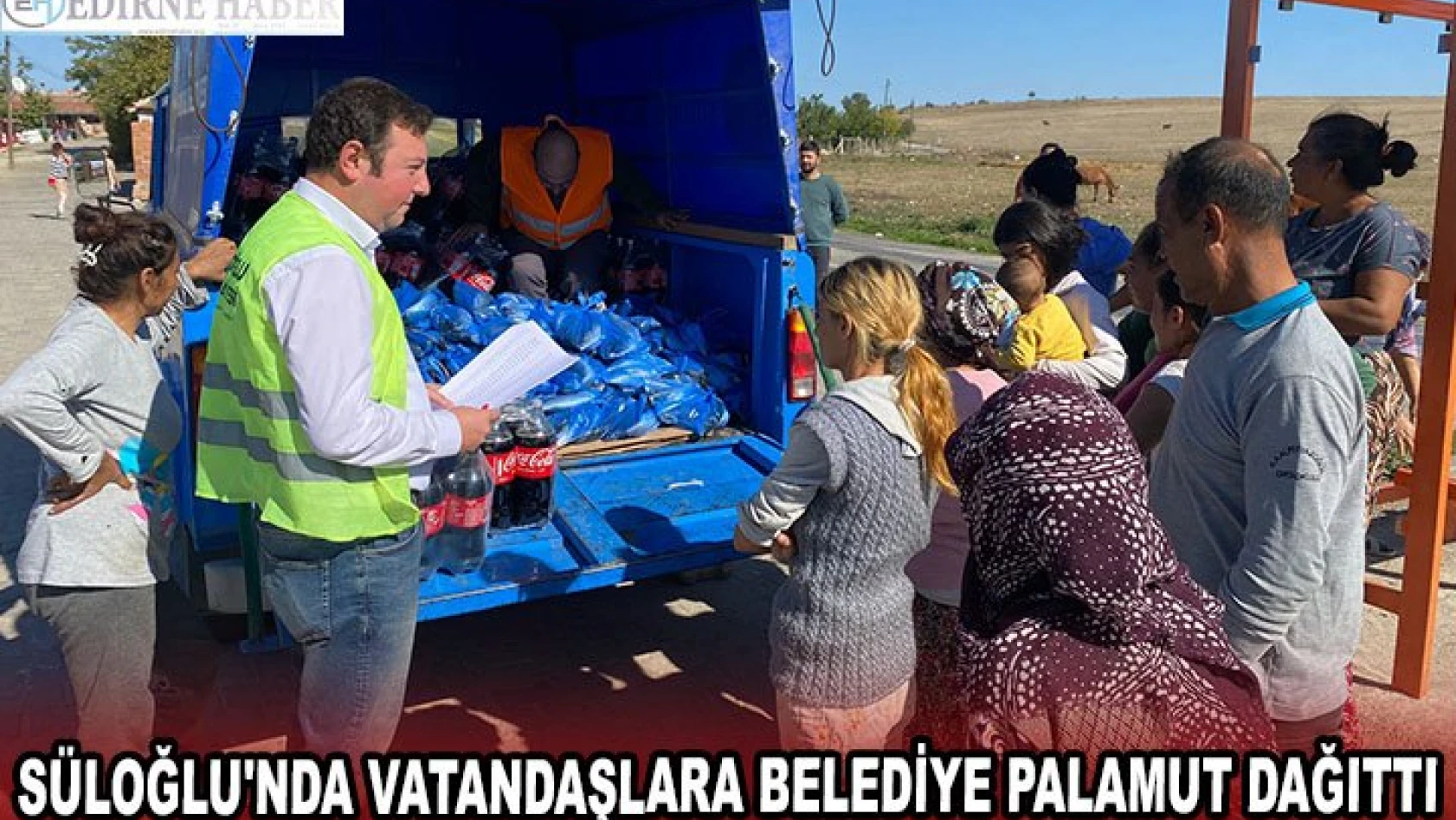 Süloğlu'nda vatandaşlara belediye palamut dağıttı
