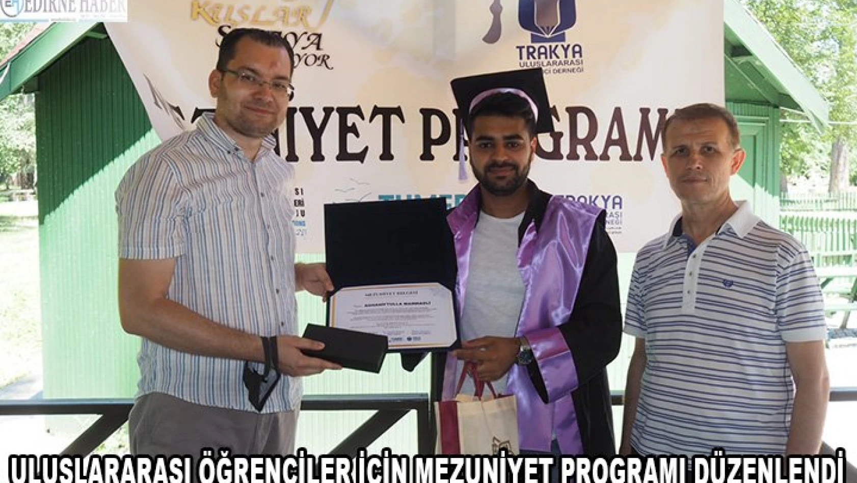 Uluslararası öğrenciler için mezuniyet programı düzenlendi