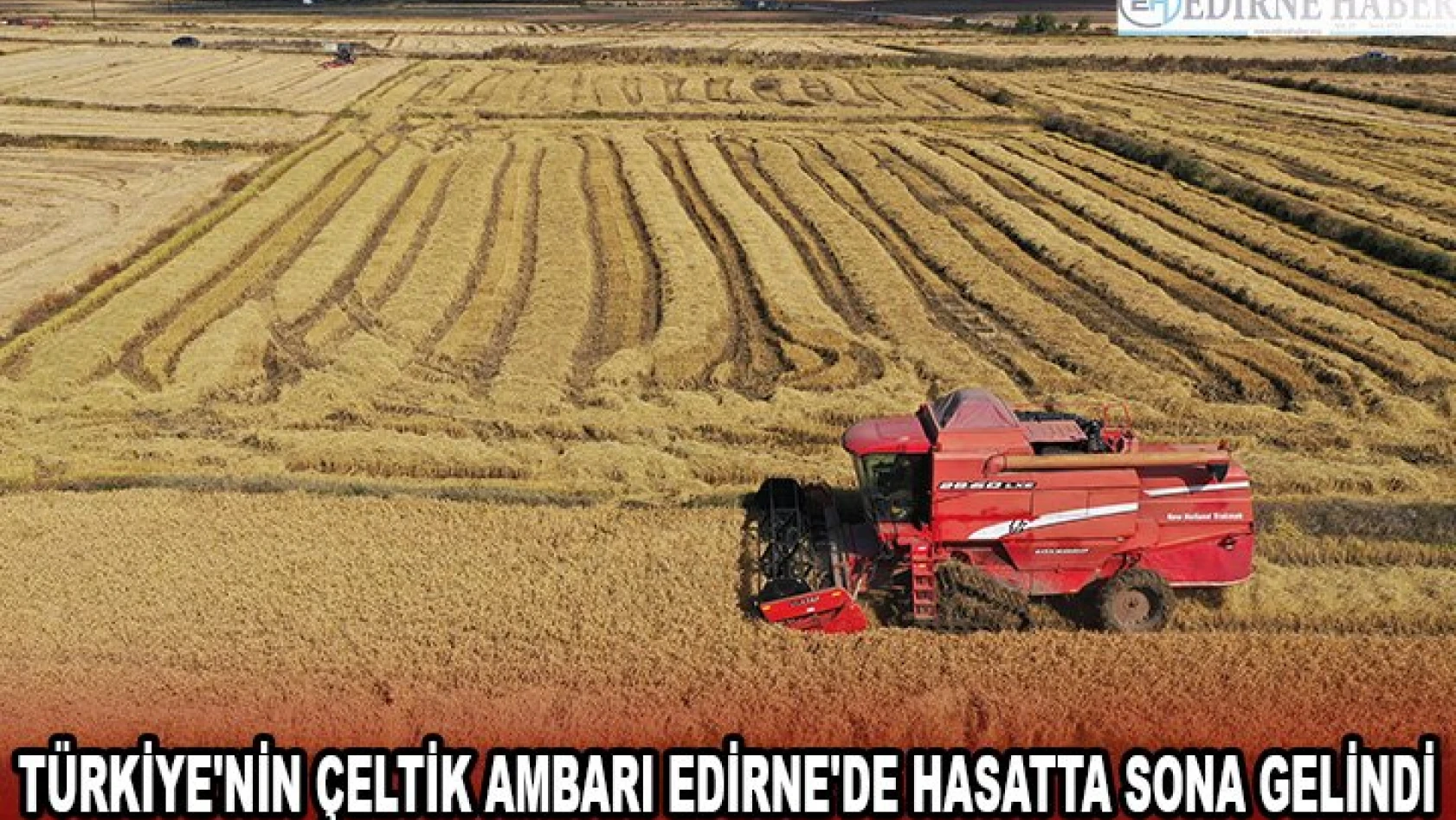 Türkiye'nin çeltik ambarı Edirne'de hasatta sona gelindi