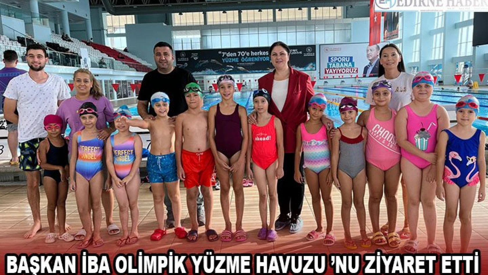 Başkan İba Olimpik Yüzme Havuzu 'nu ziyaret etti