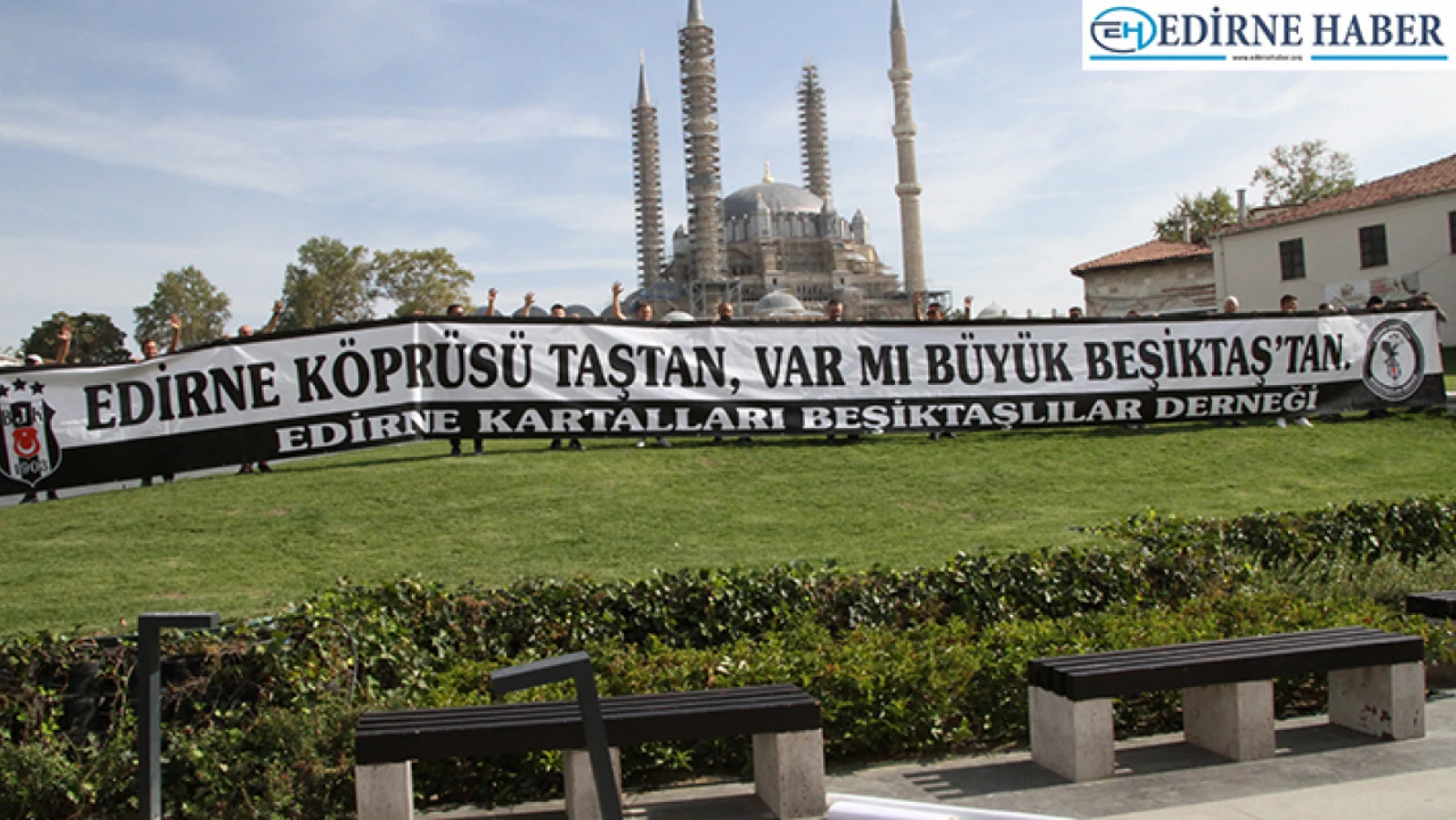 Beşiktaş taraftarları takımlarını desteklemek için Edirne'den İstanbul'a yola çıktı