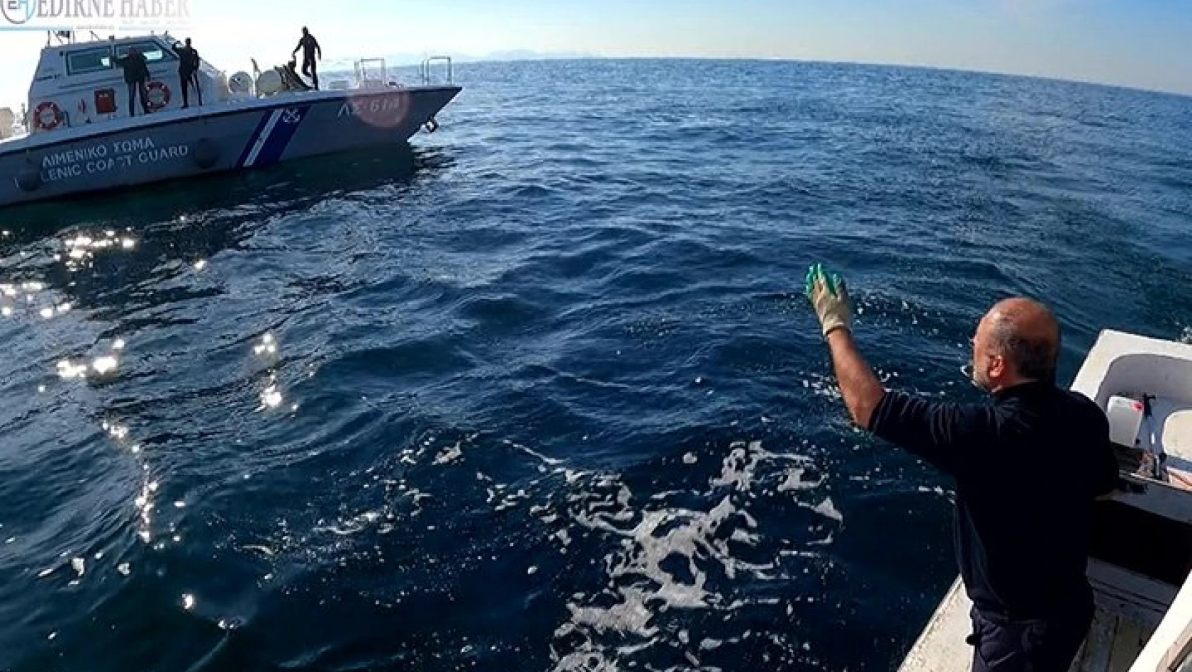 Türk balıkçıya Yunan tacizi