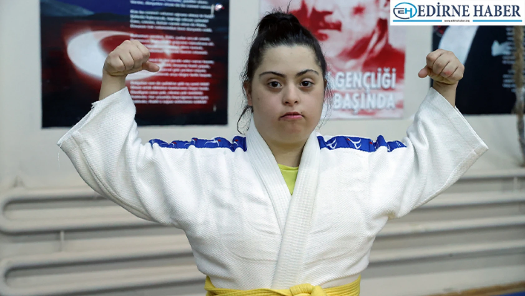 Down sendromlu milli judocu Trisome Oyunları'nda şampiyon olmayı hedefliyor