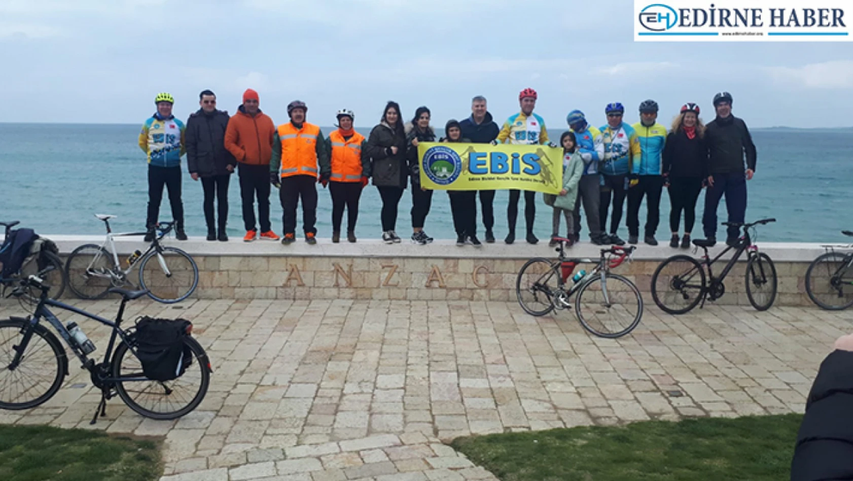 Ebis'li Bisikletçilerden 13'ncü Çanakkale Zaferi Turu