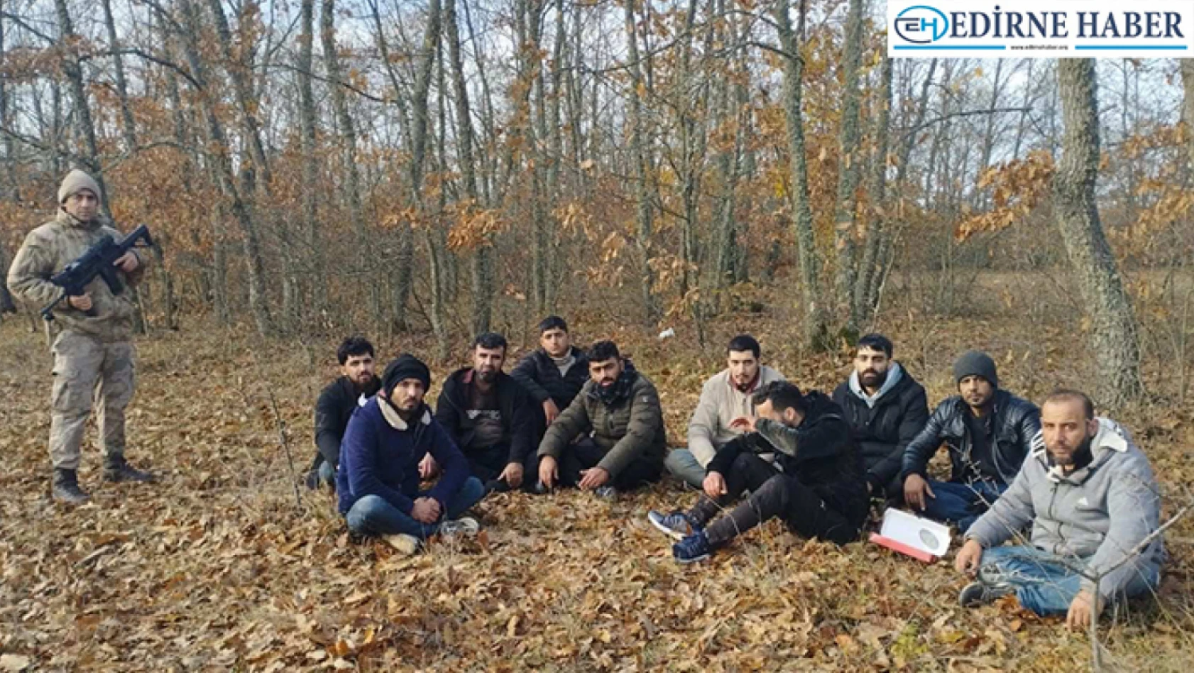 Edirne'de 12 organizatör ve 262 göçmen yakalandı