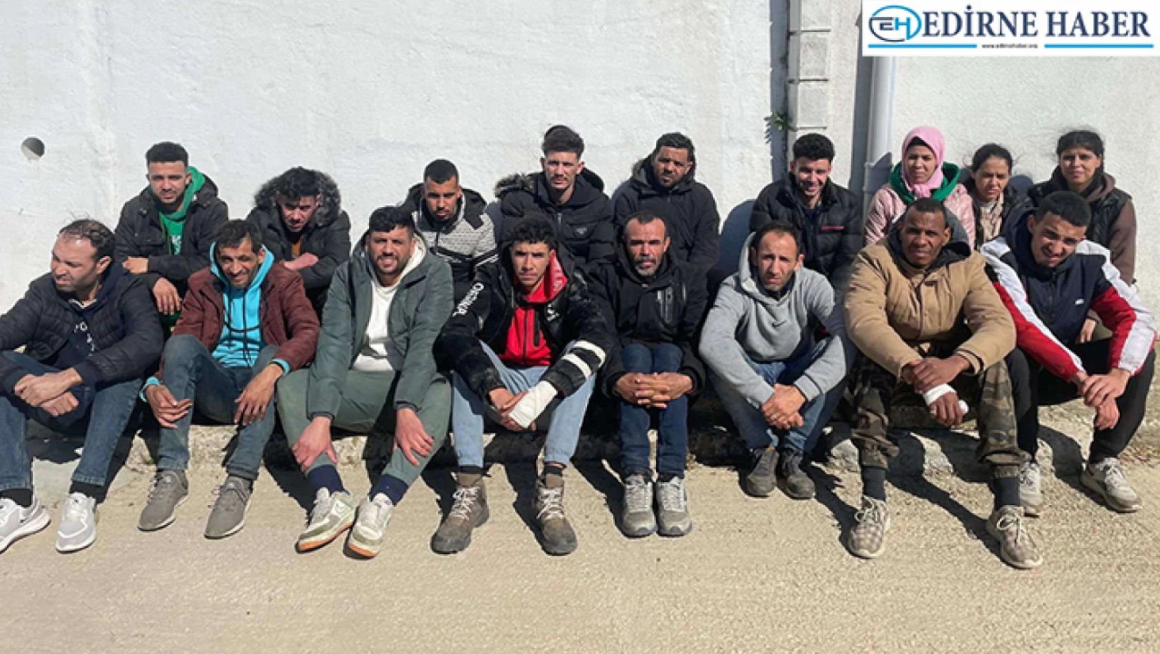 Edirne'de 17 düzensiz göçmen yakayı ele verdi
