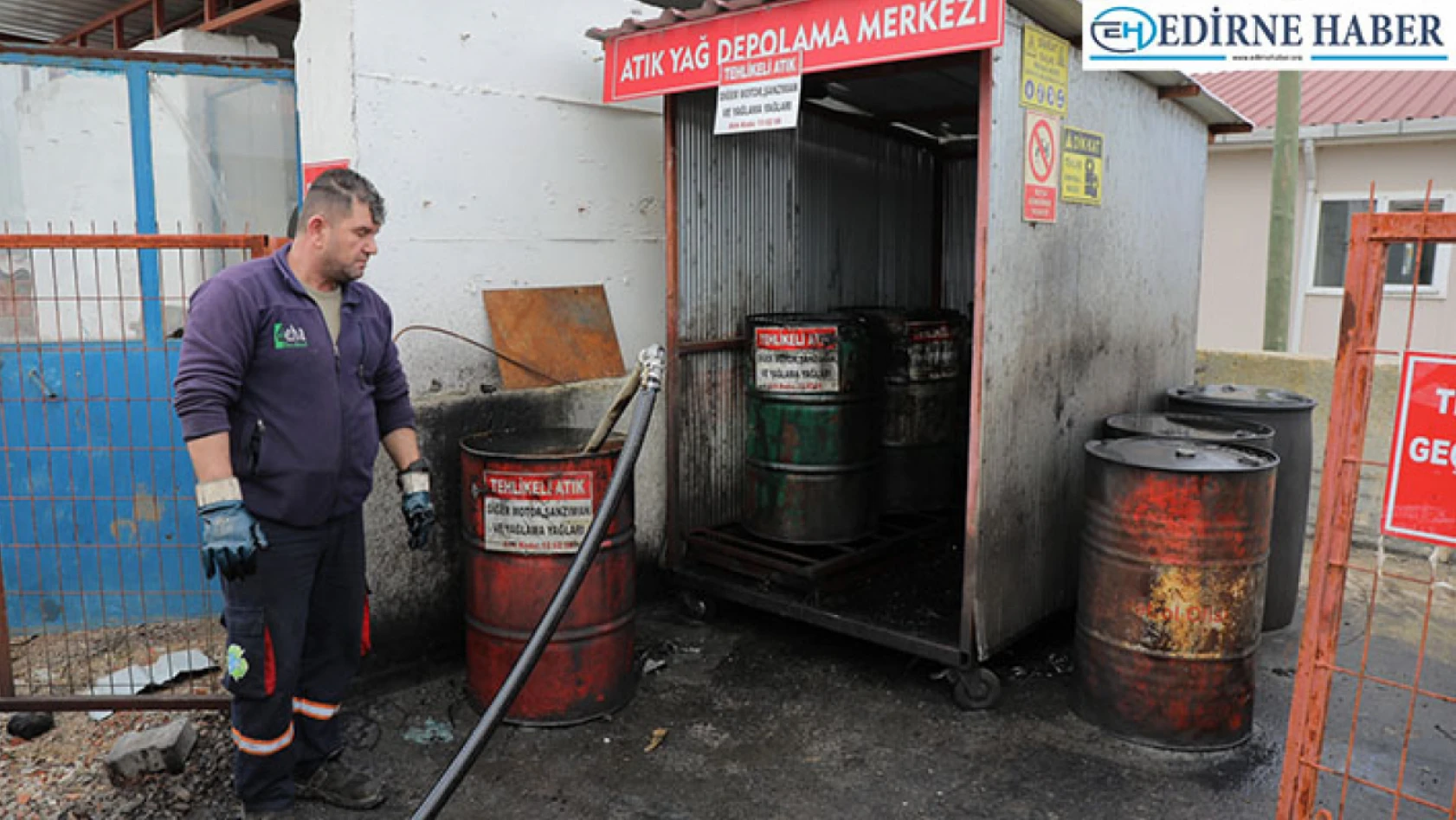 Edirne'de 2022'de 5 ton 380 kilo atık yağ toplandı
