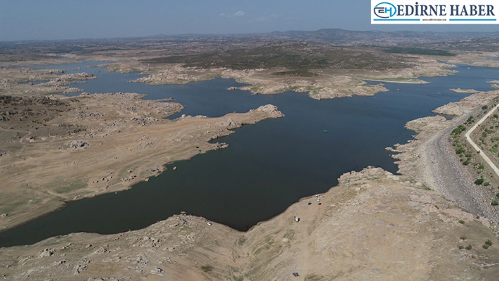 Edirne'de barajlar alarm veriyor! Şehrin içme suyu ihtiyacını karşılayan baraj dip seviyeye doğru gidiyor