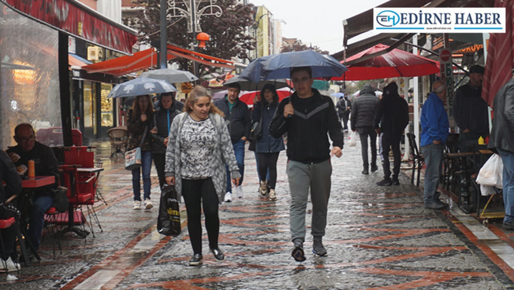Edirne'de beklenen yağış etkili oldu