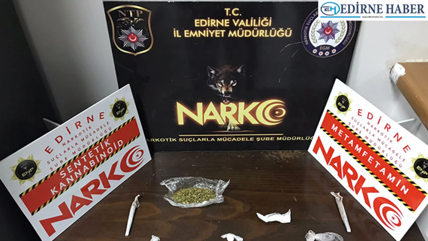 Edirne'de çeşitli ağırlıklarda uyuşturucu madde ele geçirildi