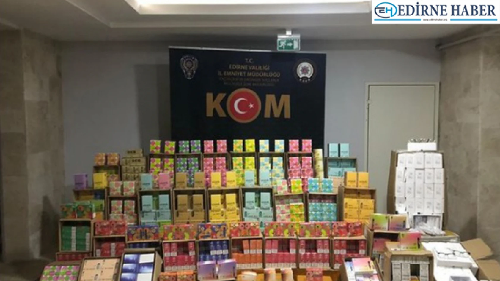 Edirne'de kaçak sigara operasyonu: 1 tutuklama