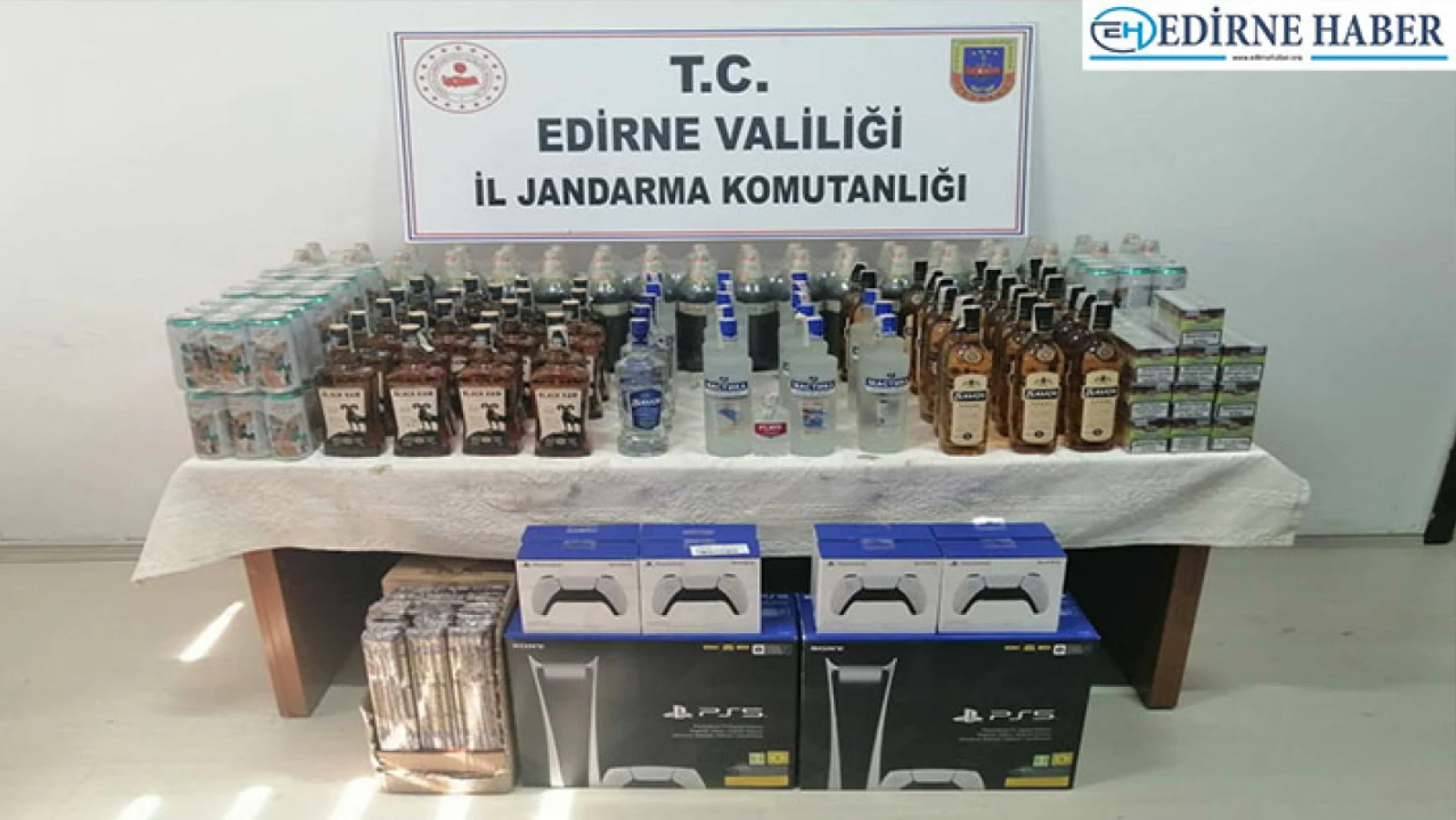 Edirne'de kaçakçılık operasyonlarında 6 şüpheli gözaltına alındı