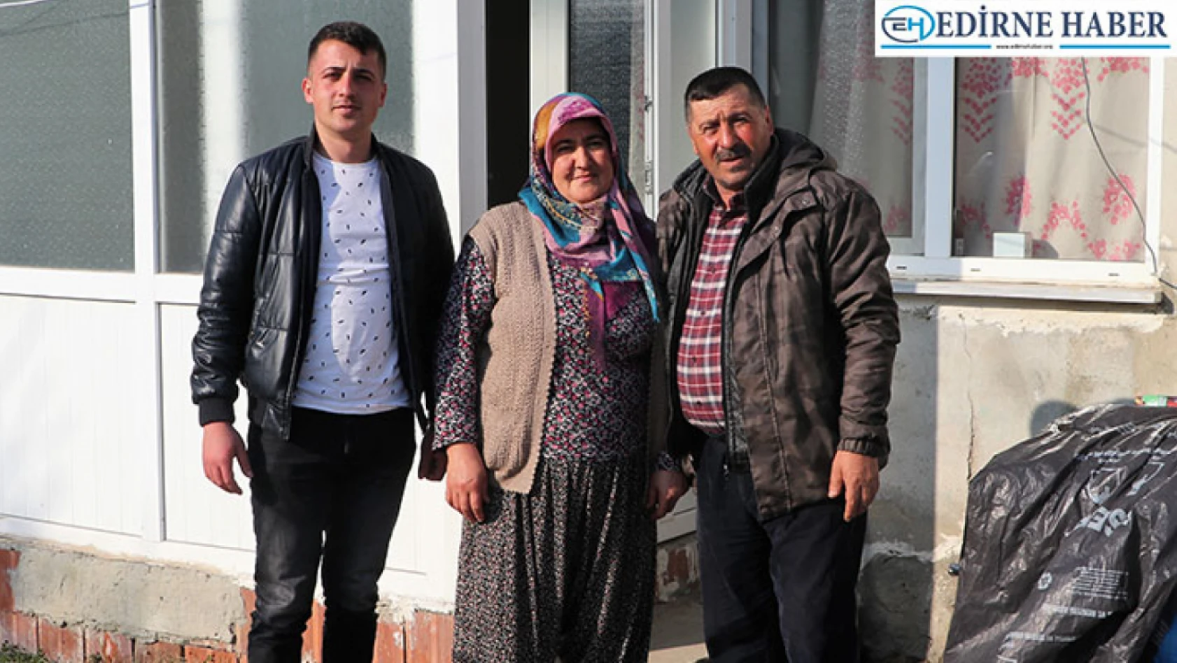 Edirne'de kullanılmayan köy sağlıkevi depremzede aileye yuva oldu