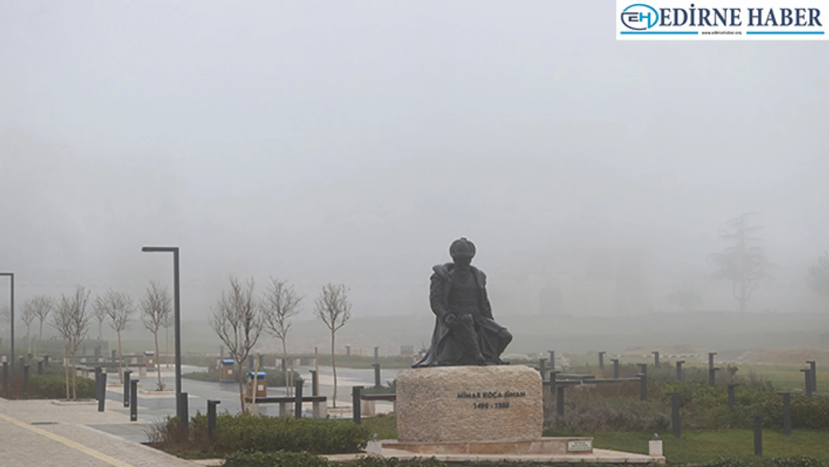Edirne'de sis, görüş mesafesini düşürdü
