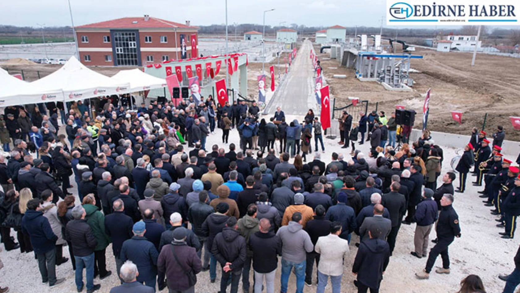 Edirne'de Tunca ve Meriç nehirlerini evsel atıklardan kurtaracak arıtma tesisi açıldı