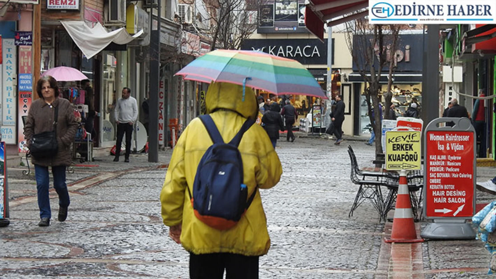 Edirne'de uzun süredir beklenen yağış gerçekleşti