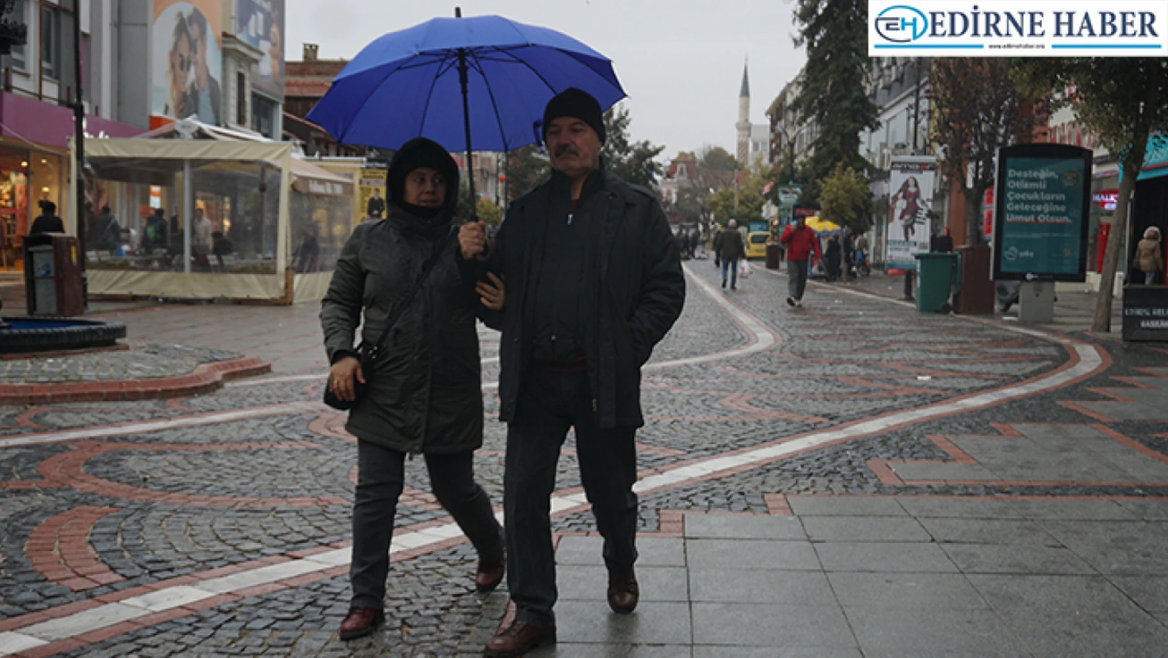 Edirne'de yağmur geçişleri yaşandı