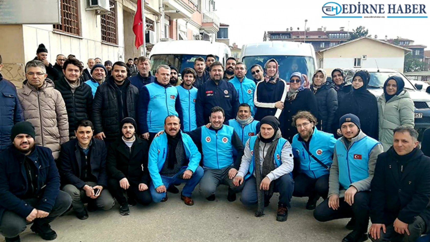 Edirne'den deprem bölgesine 33 din görevlisi gitti