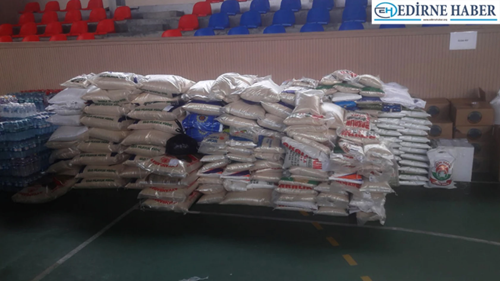 Edirne'den deprem bölgesine 50 ton pirinç yardımı