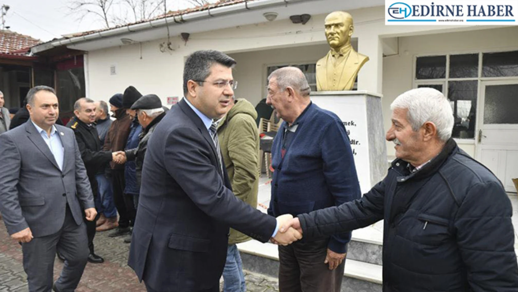 Edirne Valisi Kırbıyık köy ziyaretlerini sürdürüyor