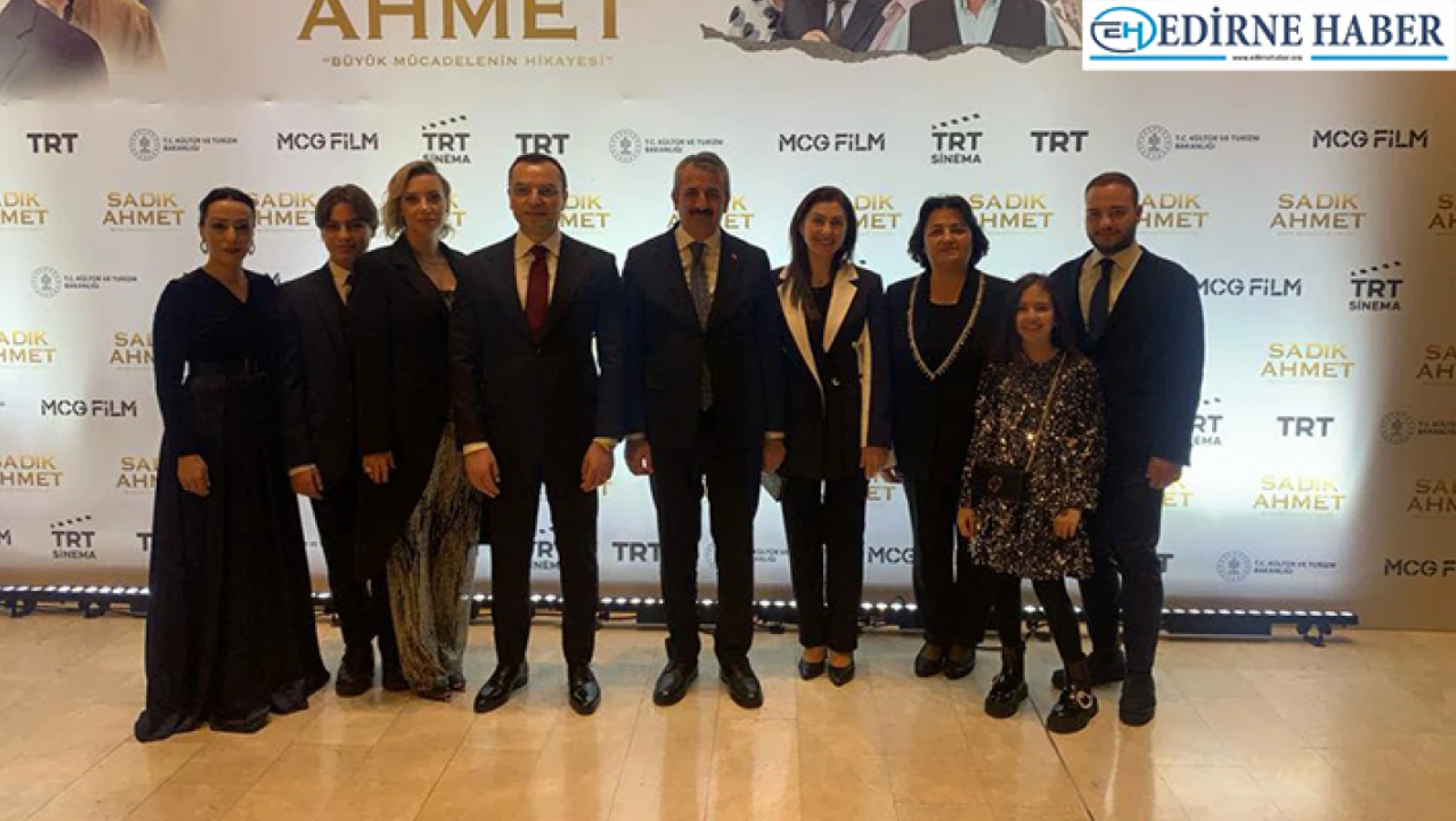 Edirne Valisi Sezer, 'Sadık Ahmet' filminin galasına katıldı