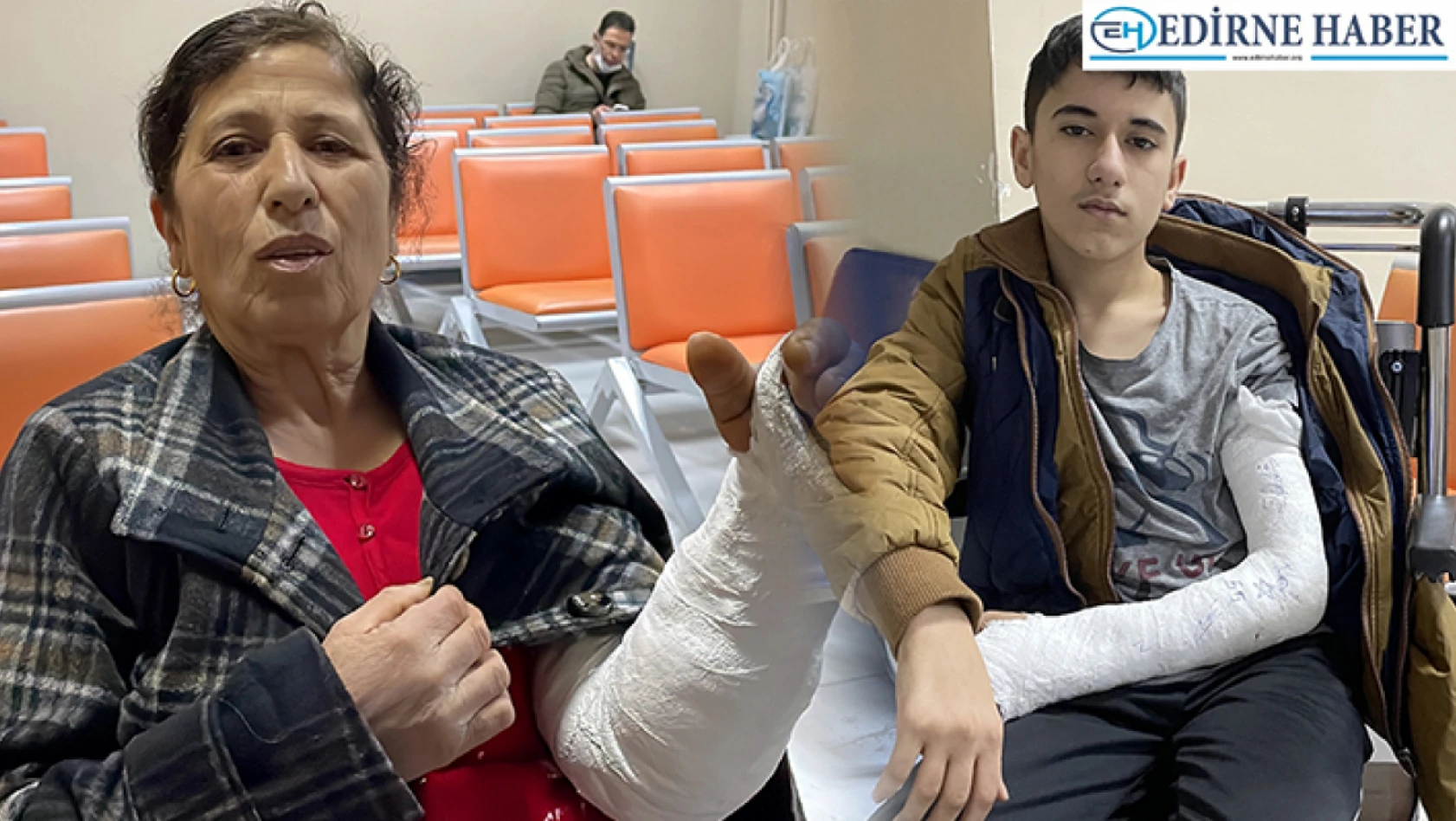 Edirne'ye gelen depremzedeler kentteki hastanelerde tedavi görüyor