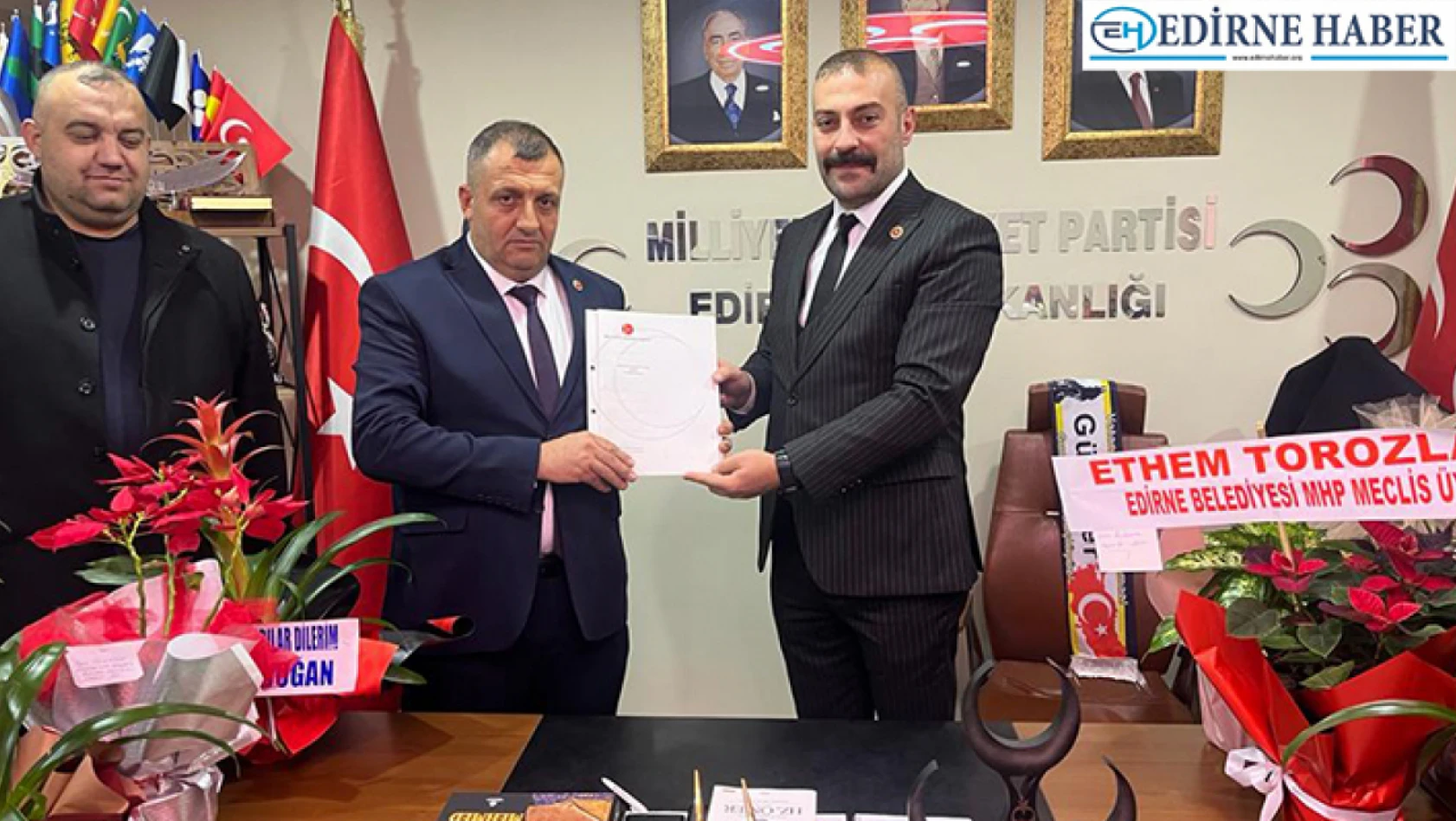 Edirneli esnaf Güler, MHP'den meclis üyeliği için başvuru yaptı