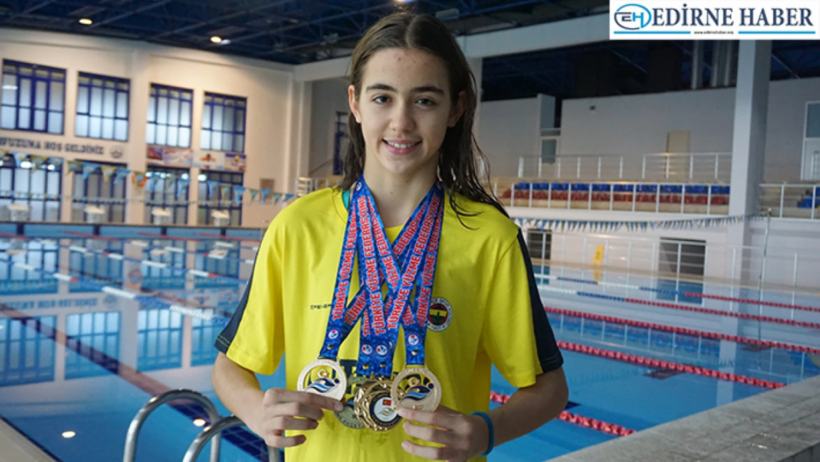 Edirneli Yüzücü Fenerbahçe Adına Katıldığı İlk Müsabakada Türkiye Şampiyonu Oldu