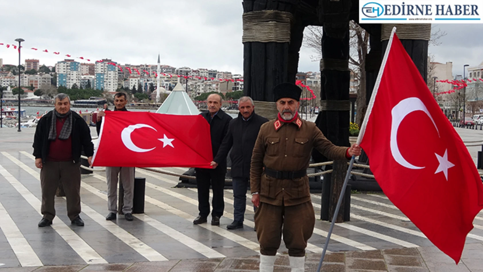 Gazi torunu 'Onbeşliler' anısına İstanbul'dan Çanakkale'ye yürüdü