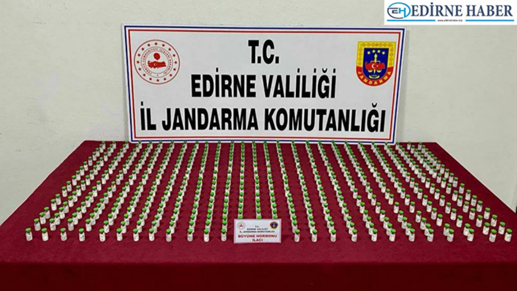 Jandarma ekiplerince 490 adet hormon ilacı ele geçirildi