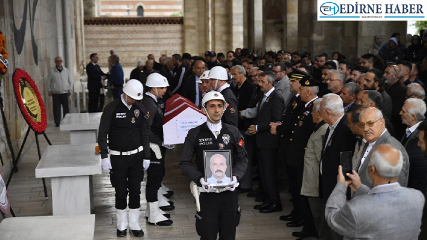 Polis memuru Arslan, düzenlenen törenle son yolculuğuna uğurlandı