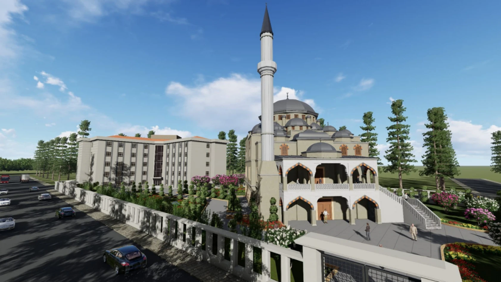 Sultan 1. Murat Devlet Hastanesi'nin karşısına Yapılacak cami için protokol imzalandı