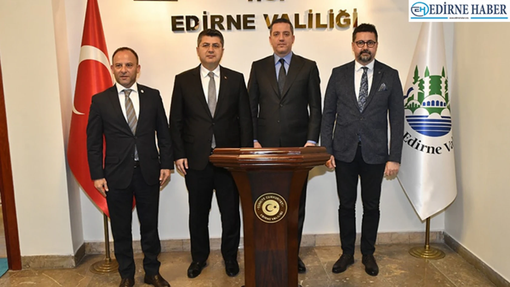 TBB Başkanı Sağkan, Edirne Valisi Kırbıyık'ı ziyaret etti