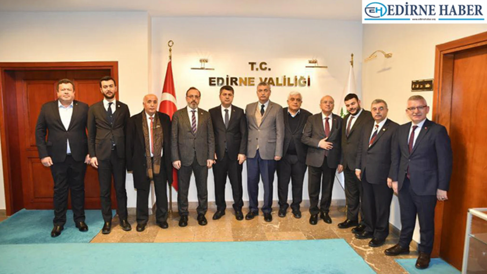 TBMM İçişleri Komisyonu üyeleri Vali Kırbıyık'ı ziyaret etti
