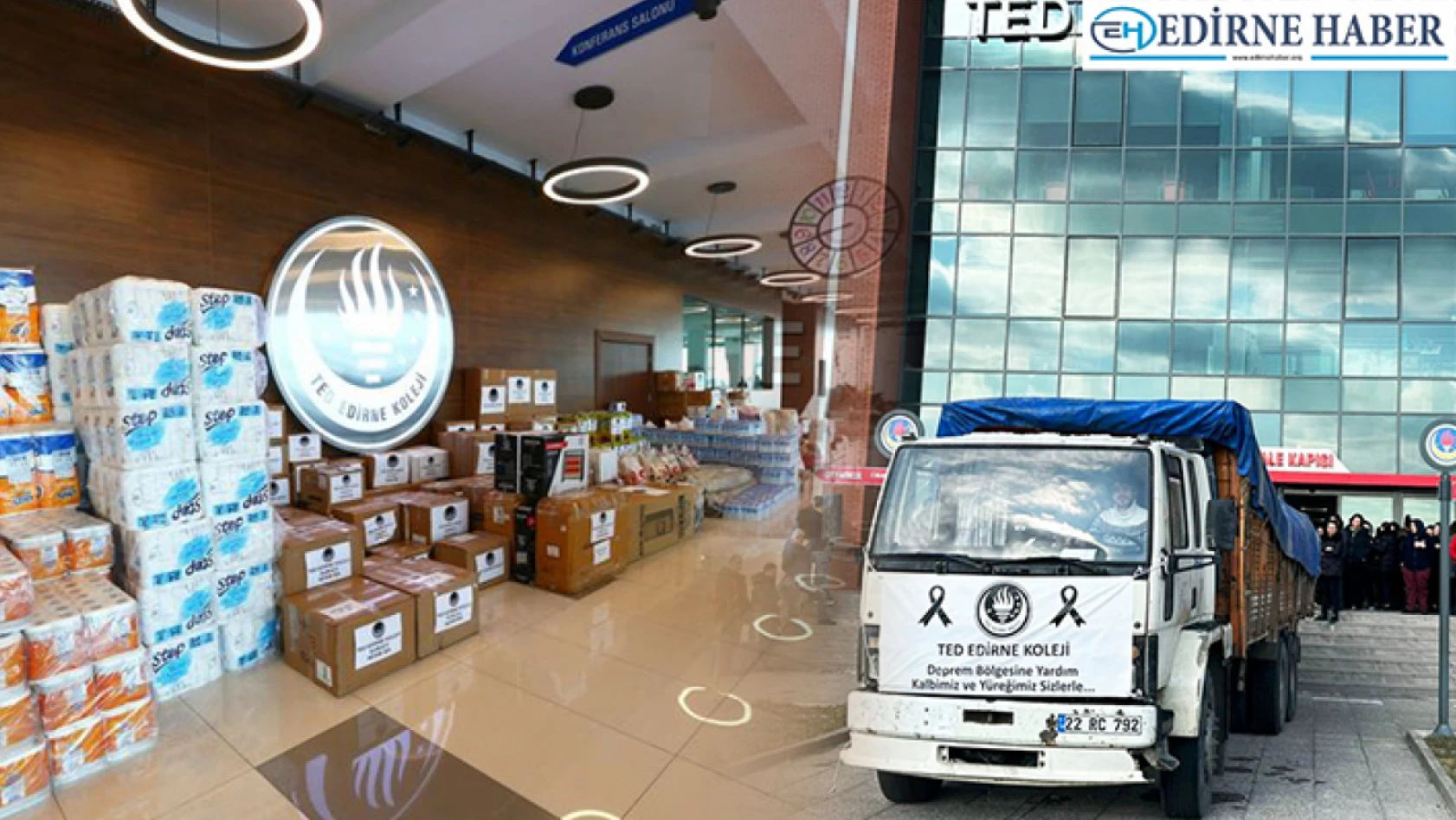 TED Edirne Koleji deprem bölgesine yardım malzemesi yolladı