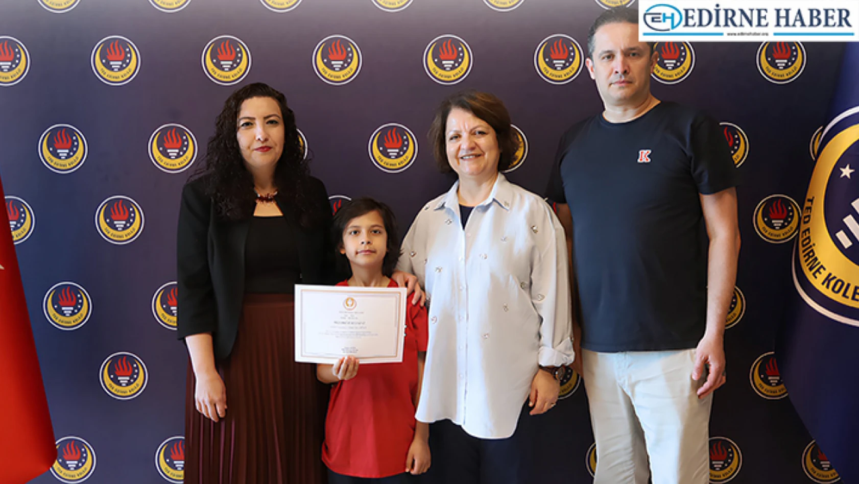 TED Edirne Koleji öğrencisi Ahmet Mert'ten büyük başarı