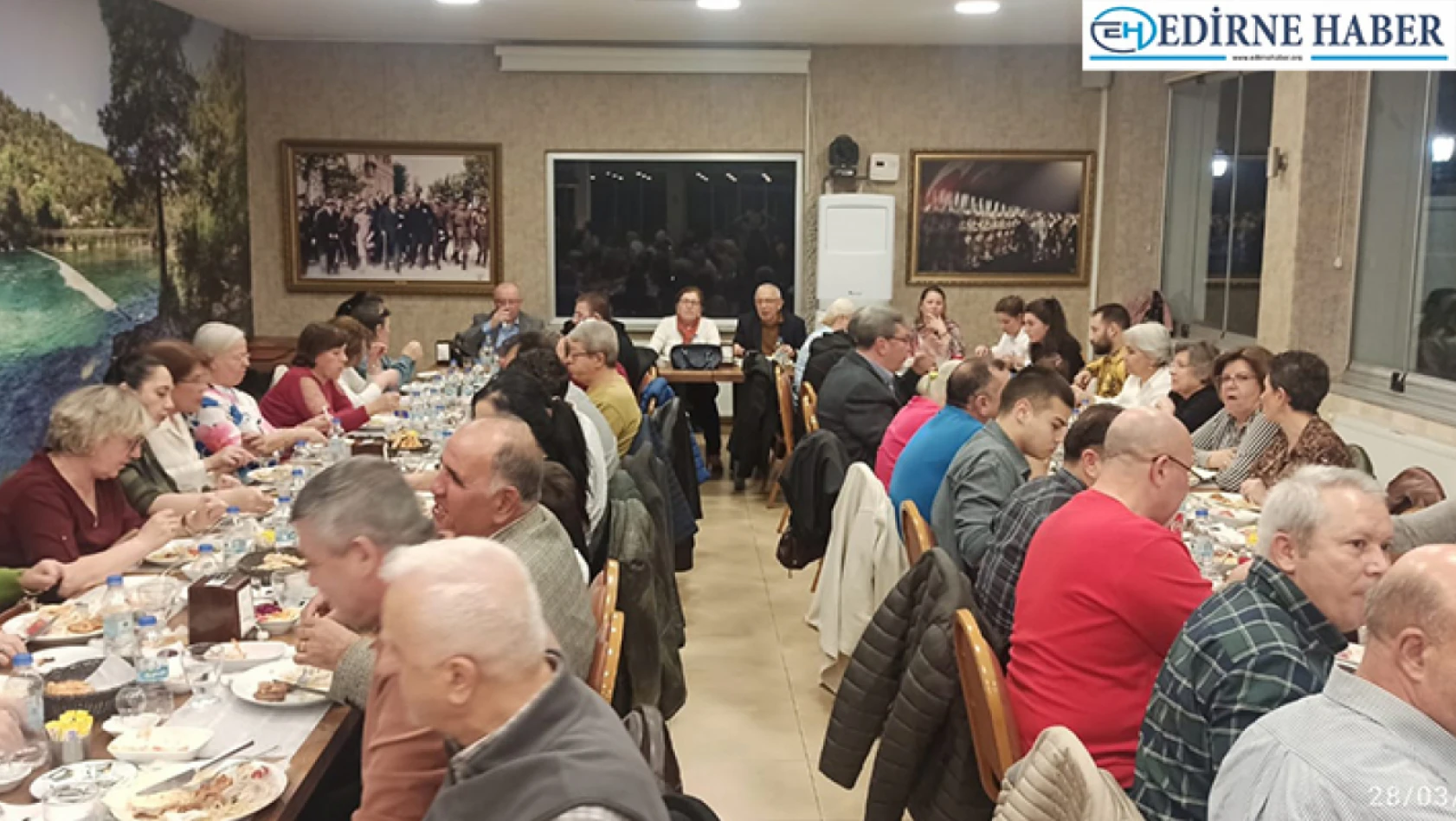TEMAD Edirne Şubesi, üyelerine iftar programı düzenledi