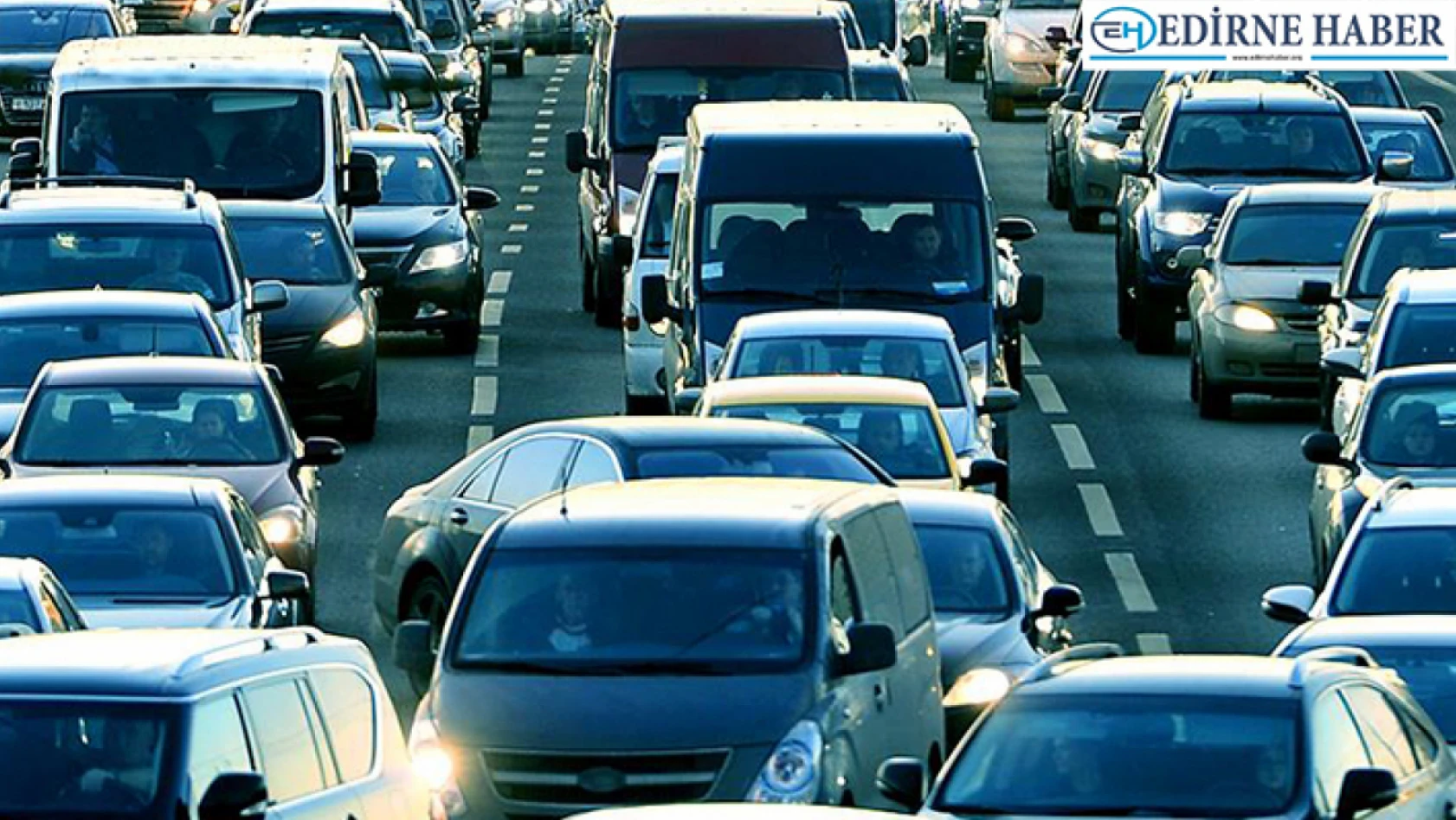 Trakya'da trafiğe kayıtlı araç sayısı 622 bin 647 oldu
