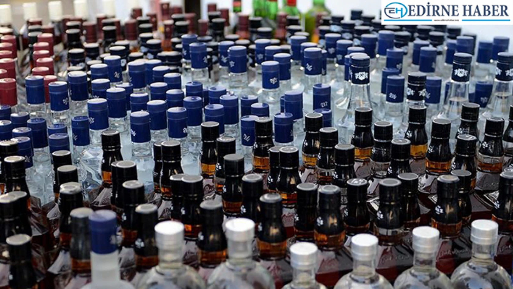 Trakya'da yılbaşı öncesi bir haftada 8 bin 379 litre kaçak içki ele geçirildi
