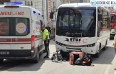 ETUS ve motokurye çarpıştı