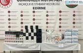 Kapıkule'de bir tırda elektronik sigara, atomizer ve ilaç ele geçirildi