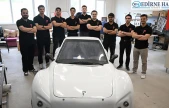 Öğrenciler elektrikli araç üretti