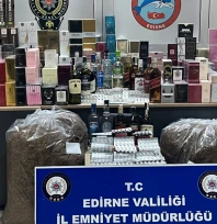 Edirne'de kaçak ürün operasyonu