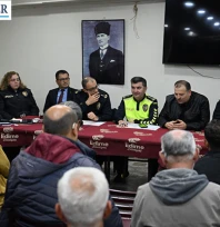 Emniyet Müdürü Ayhan, Huzur Toplantısı'nda vatandaşlarla bir araya geldi